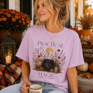 Practical Magic Tee | Cauldron Moon Botanicals T-Shirt image 5