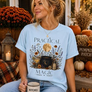 Practical Magic Tee | Cauldron Moon Botanicals T-Shirt image 4
