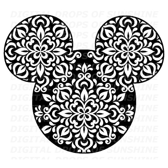 Download Disney Mickey Mouse Mandala Inspired JPG/SVG files | Etsy