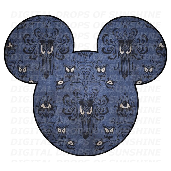 Download Free Mickey Minnie Mouse Haunted Mansion Iron On Digital Files Etsy SVG Cut Files