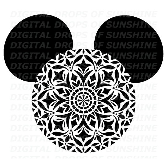 Download Disney Mickey Mouse Mandala Inspired Jpg Svg Files Etsy