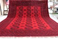 Vintage Handmade Afghan Turkmen Elephant Foot Rug | Extremely Soft Wool Tribal Rug | Red Living Room Carpet product logo