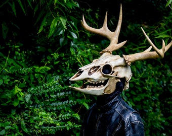 Custom Articulating Stag Skull Mask