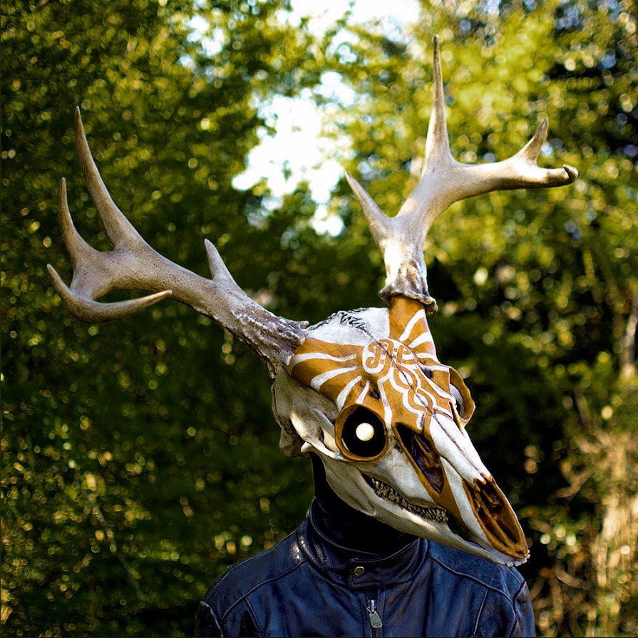Custom Articulating Stag Skull Mask - Etsy