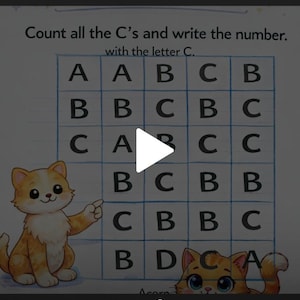 Paquete de actividades con la letra C con la princesa Pixie Pop y sus amigos.