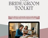 Mother of the Bride  or Groom Gift PDF | MOB Planning Guide Checklist Toast Template Wedding Day Planner Instant Download