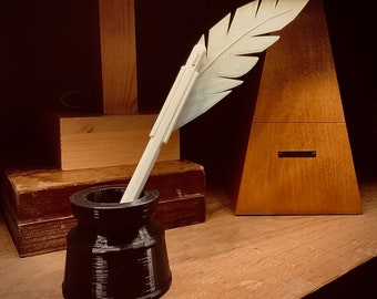 Apple Pencil Feather/Quill and Inkwell.