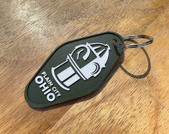 Clock Tower Keychain -Plain City, OH