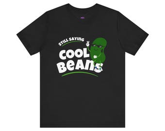 Beans Graphic Tee | Smiling Bean Character, Sunglasses, Casual Humor Shirt