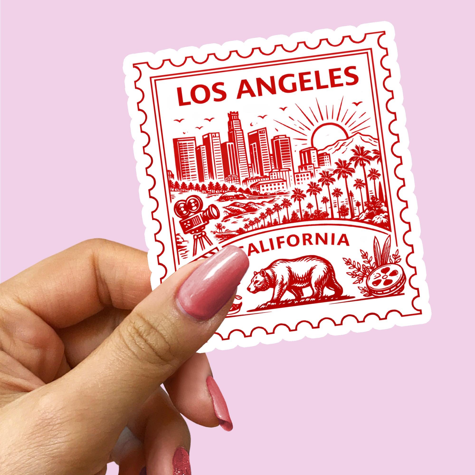 Los Angeles Vintage Stamps - Etsy