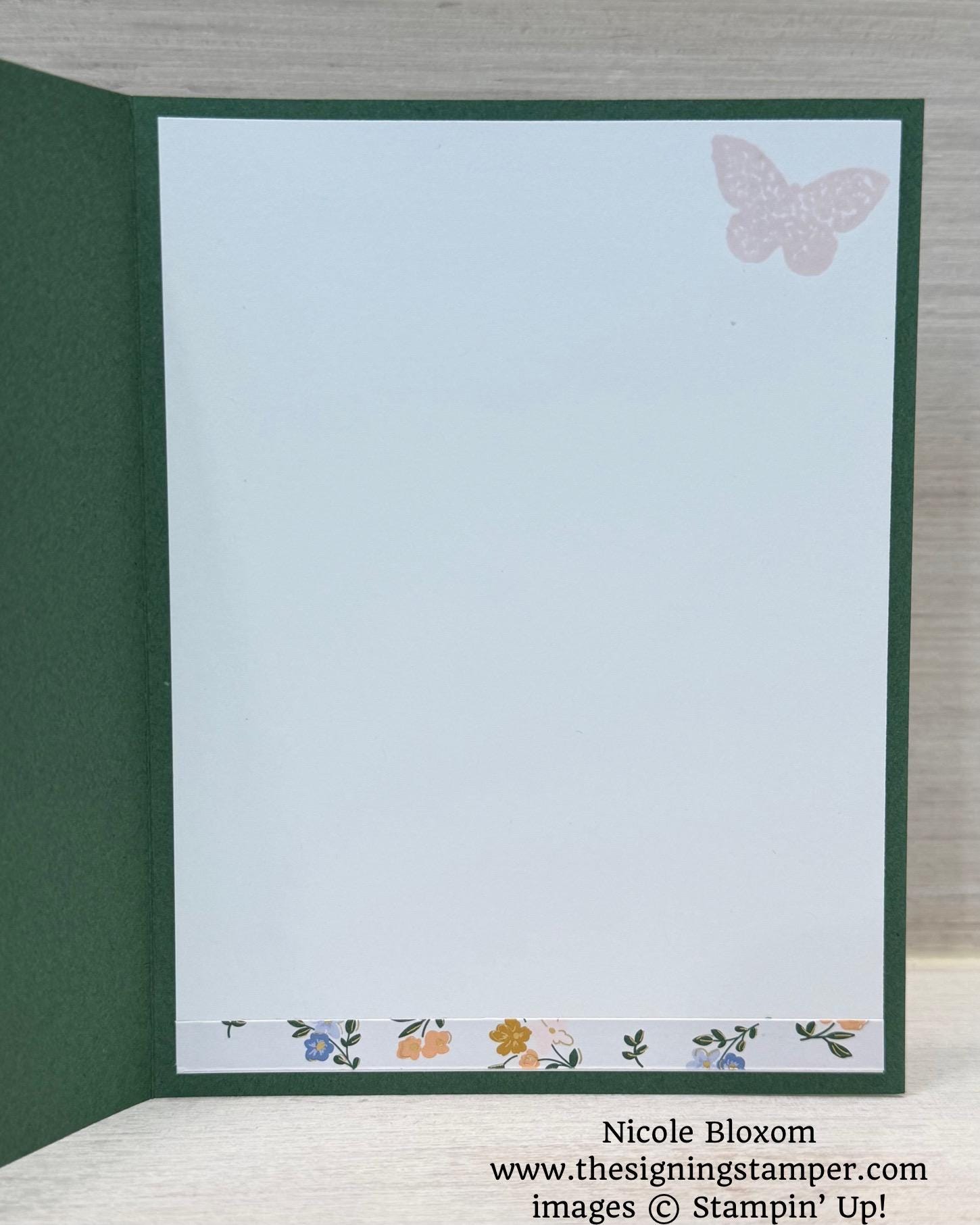 Hello- Handmade Butterfly Card - Etsy