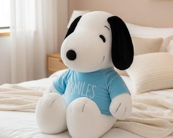 Peluche gigante de Snoopy / Juguete suave y cómodo para abrazar / Decoración minimalista para la habitación