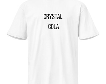 Camiseta Crystal Cola Vintage Anos 90 Camiseta Transparente de Refrigerante O Mistério da Cola Perdida Unissex