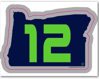 The Oregon 12's Seattle Seahawks Decal