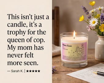 Mother Clucker Definition Candle – Sarcastic Chicken Lover Gift, Soy Wax Home Decor