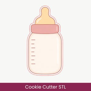 Baby Bottle: Cookie Cutters STL File, 10 sizes (Digital Download)