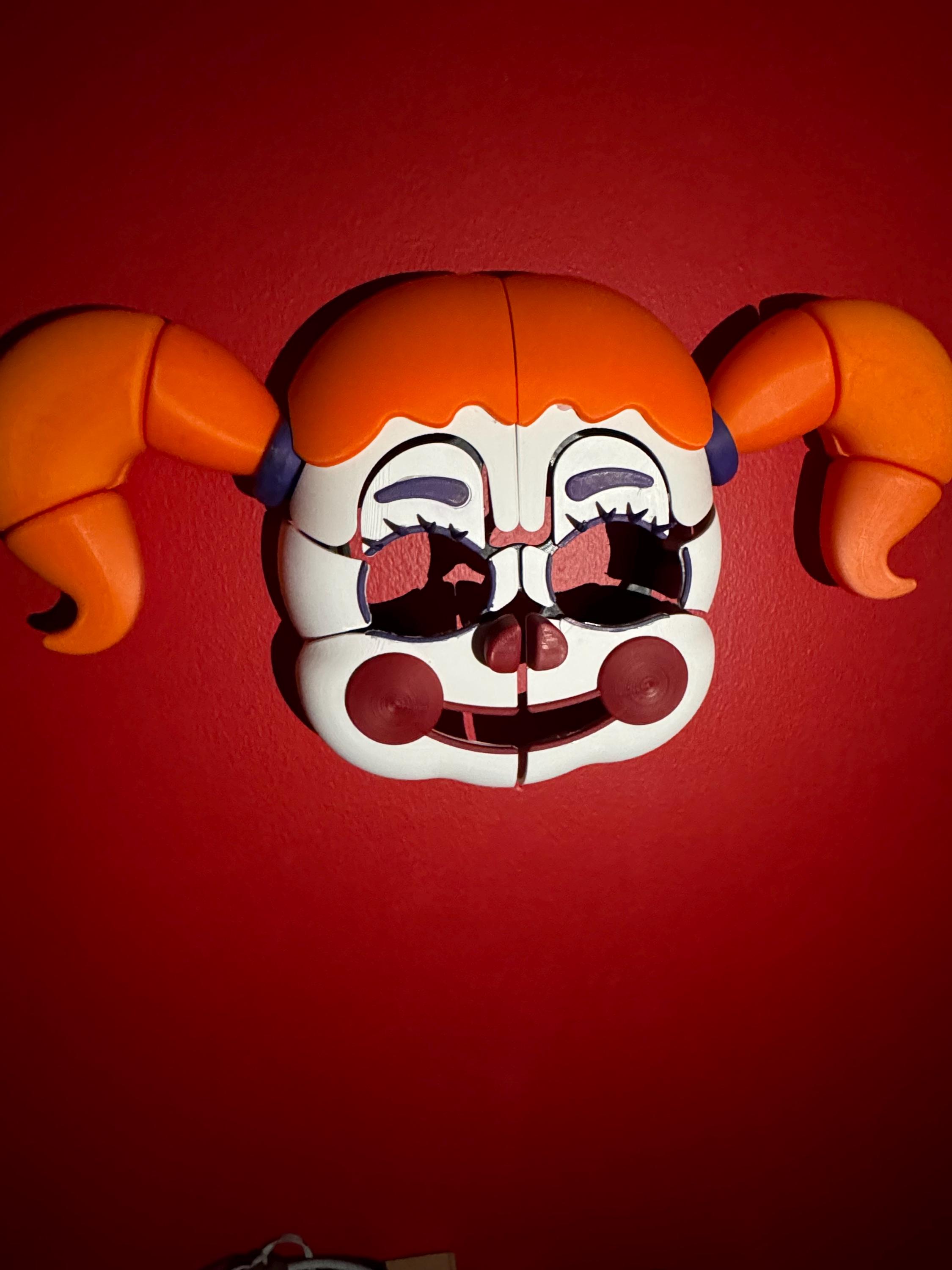 Circus Baby Mask: Hand-painted PLA, Five Nights at Freddy's Inspired ...