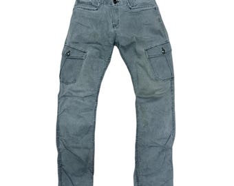 Japanese Brand Y2K Style Cargo Pants Streetwear W28X33