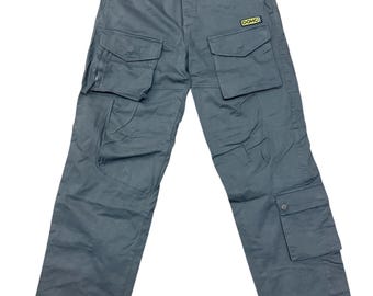 Pantalones cargo holgados vintage DOHC Bush Pocket, talla W34X34 - 8 bolsillos, estilo streetwear / pantalones multibolsillos