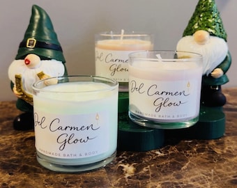 Hand-Poured Soy Candle | Jasmine, Lavender, Apple Cinnamon | Cozy Home Fragrance