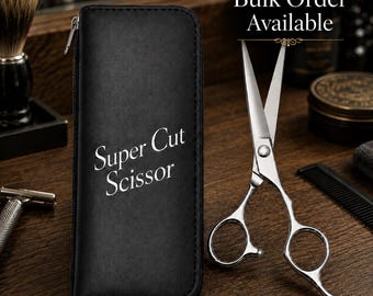 スーパーカット理容ハサミ（ポーチ付き）、ヘアカット用ハサミ（大量購入可）、サロン用ハサミ、卸売販売あり