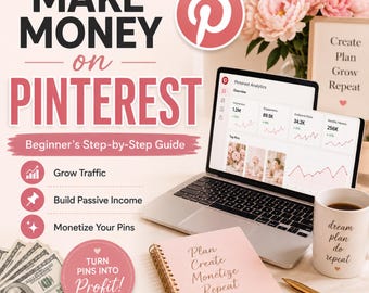 Make Money on Pinterest Guide | Beginner's SEO Strategy (Digital Download)