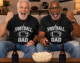 Camiseta de papá futbolista, camiseta de fútbol para el día del partido, regalo para un papá futbolista orgulloso, camiseta vintage de la temporada de fútbol, camiseta para papá deportista