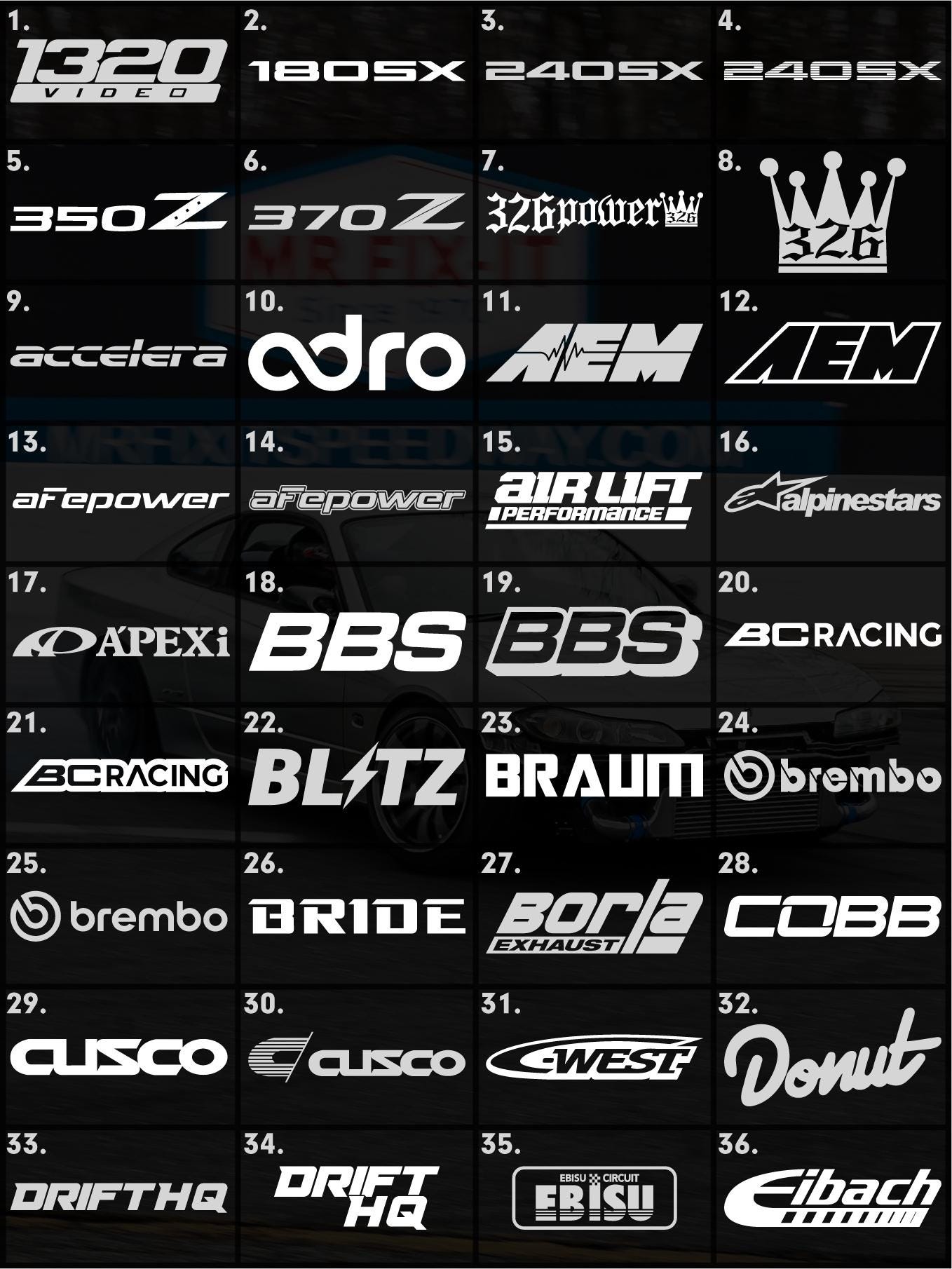 Car sponsor sticker - Etsy 日本