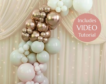 Kit ghirlanda di palloncini oro rosa, palloncini per addio al nubilato, festa di compleanno per bambina, ricevimento di matrimonio, sfondo per esposizione, arco organico fai da te