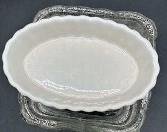 Porte-savon pour jardinière en céramique blanche Hall China vintage, plateau pour meuble-lavabo