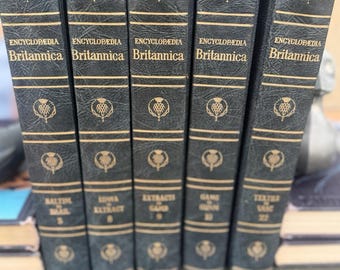 Encyclopedia Britannica: 1979 Complete Black Leather Set - Etsy Canada