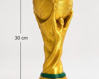 30 cm WM Stil Trophy Replik | Gold Fußball Fan Dekor