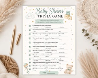 Gra quizowa na baby shower Gra quizowa na baby shower Zabawna gra quizowa na baby shower Gra quizowa na baby shower do druku