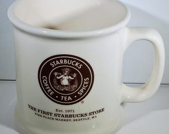 Starbucks First Store Mug | Pike Place Market Est 1971 Brown Siren Logo