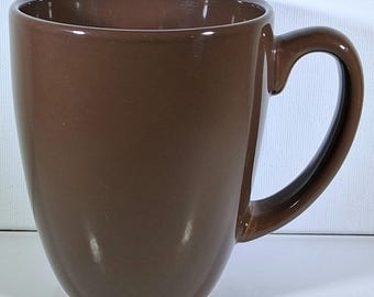 Corelle Brown Stoneware Mug: 10-12 oz Modern Coffee Cup (Made in China)