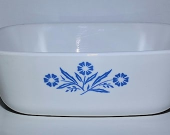 Vintage CorningWare Blue Cornflower P-41 12oz Individual Casserole Dish Made in USA Petite Baking
