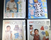 Baby Sewing Pattern Bundle: Dresses, Rompers, Overalls (Uncut)