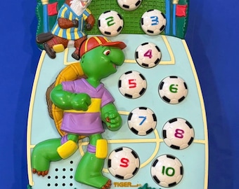Vintage Franklin The Turtle Elektronisches dreisprachiges Lernspiel Tiger