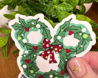 Magical Wreath sticker/ decal/ water bottle