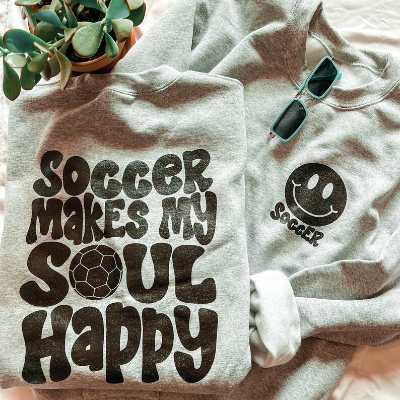 Soccer Sweatshirt/unique/retroish Design Etsy