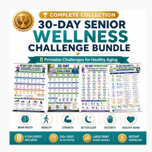 30 Day Senior Wellness Challenge Bundle | Facility License | Aged Care NDIS Activity Coordinators | Aging Challenges | Senior Programs PDF