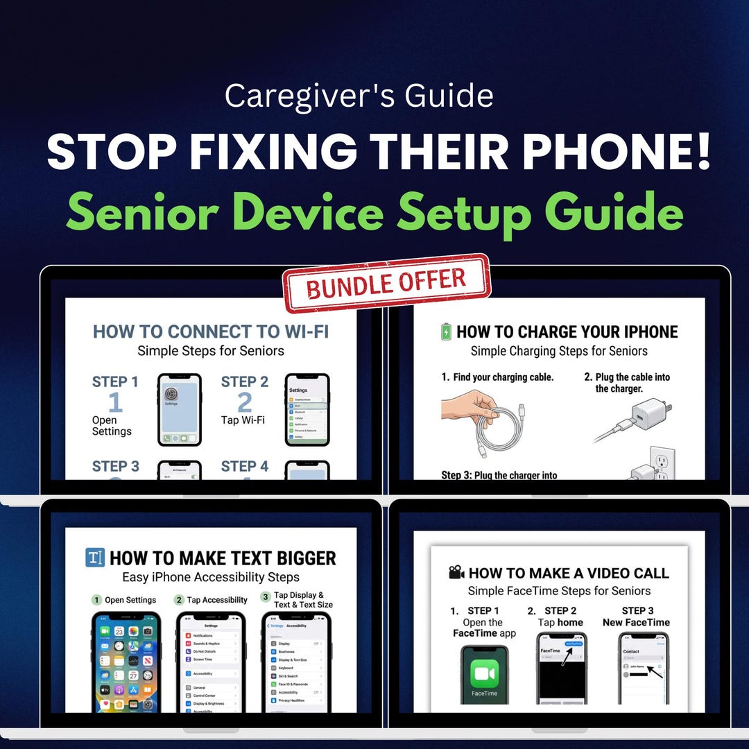 IPhone Quick Help Cards For Seniors Large Print Step by step Guide iphone-quick-help-cards-for-seniors-large-print-step-by-step-guide