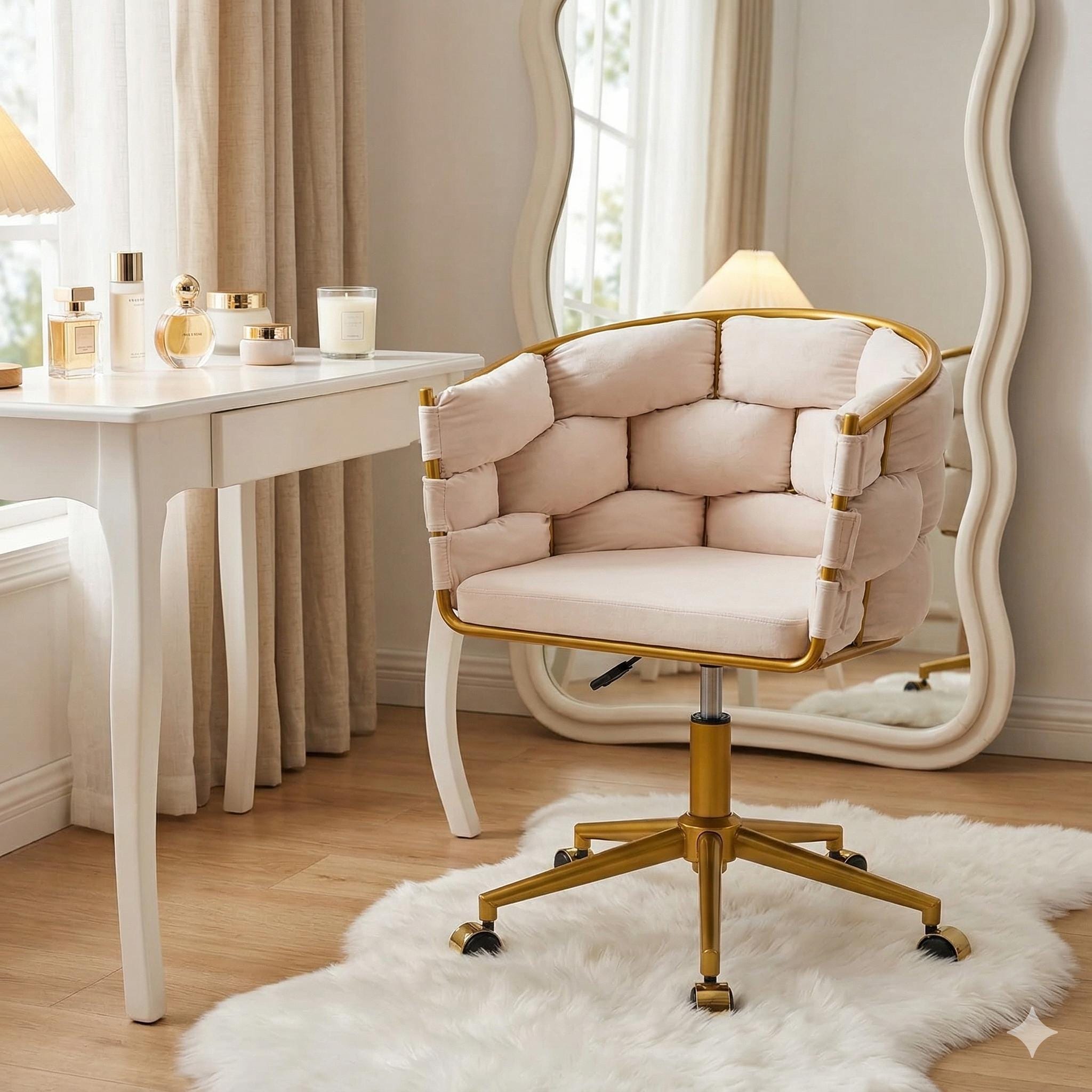 Gold Vanity Chair - Etsy