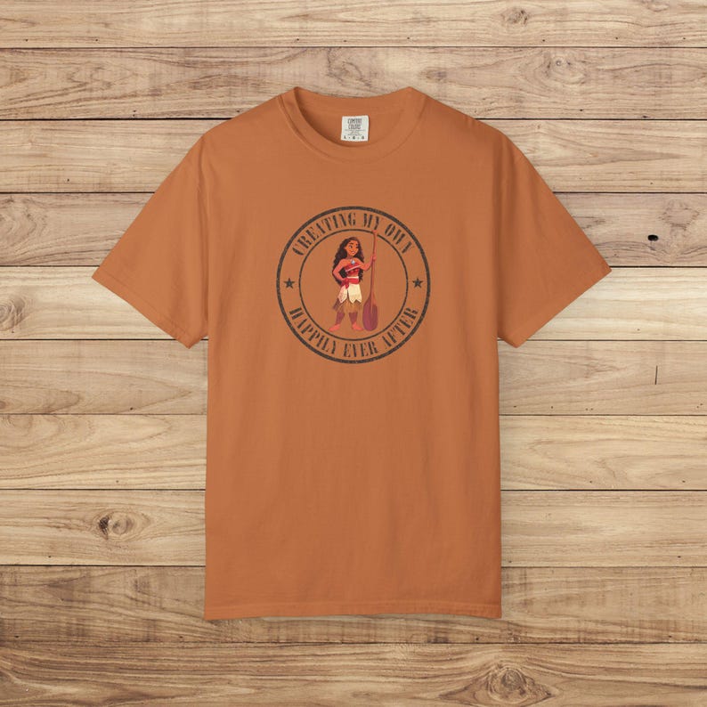Comfort Colors® Moana Disney Shirt, Creating My Own Happily Ever After Tee, Disney Family Vacation T-Shirts, Ocean Adventure Disney Tshirt afbeelding 14