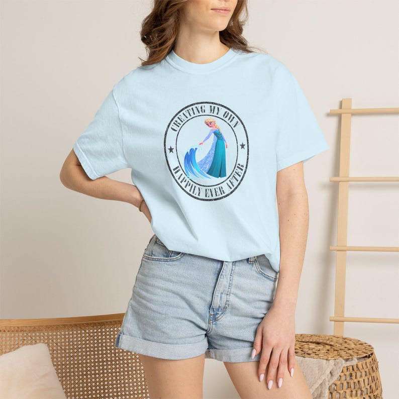 Disney Frozen Shirt, Princess Elsa T-Shirt, Happily Ever After, Frozen Tee, Disneyworld Shirt, Girls Disney Trip Tshirt, Magic Kingdom Shirt imagen 8