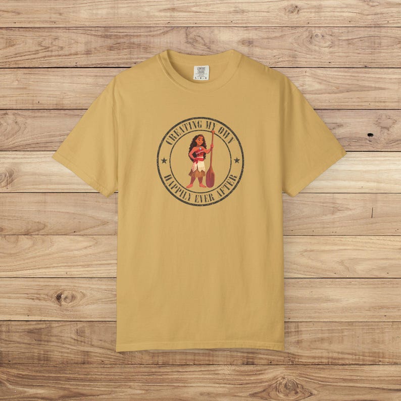 Comfort Colors® Moana Disney Shirt, Creating My Own Happily Ever After Tee, Disney Family Vacation T-Shirts, Ocean Adventure Disney Tshirt afbeelding 12