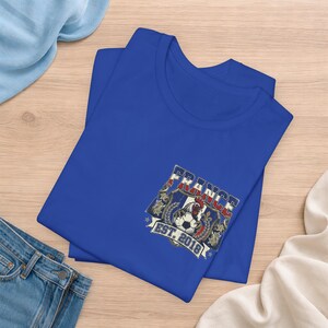 France Soccer Vintage Shirt, Retro France Football Shirts, World Cup 2026 Fan Tee, World Champion 2018 T-Shirt, French Eiffel Mascot Jerseys image 14