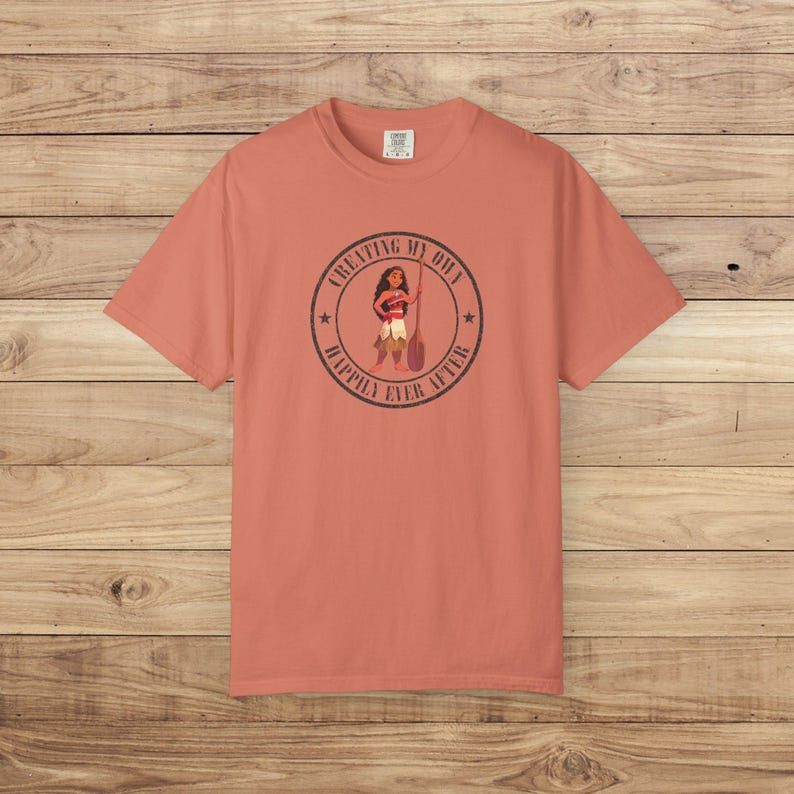 Comfort Colors® Moana Disney Shirt, Creating My Own Happily Ever After Tee, Disney Family Vacation T-Shirts, Ocean Adventure Disney Tshirt afbeelding 13