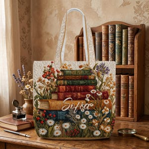 Quilted Tote Bag Personalized - Etsy
