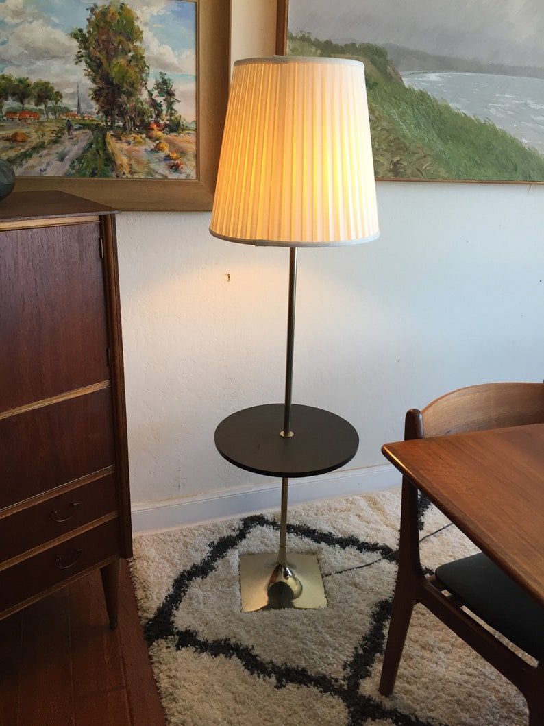 lamp table combo vintage